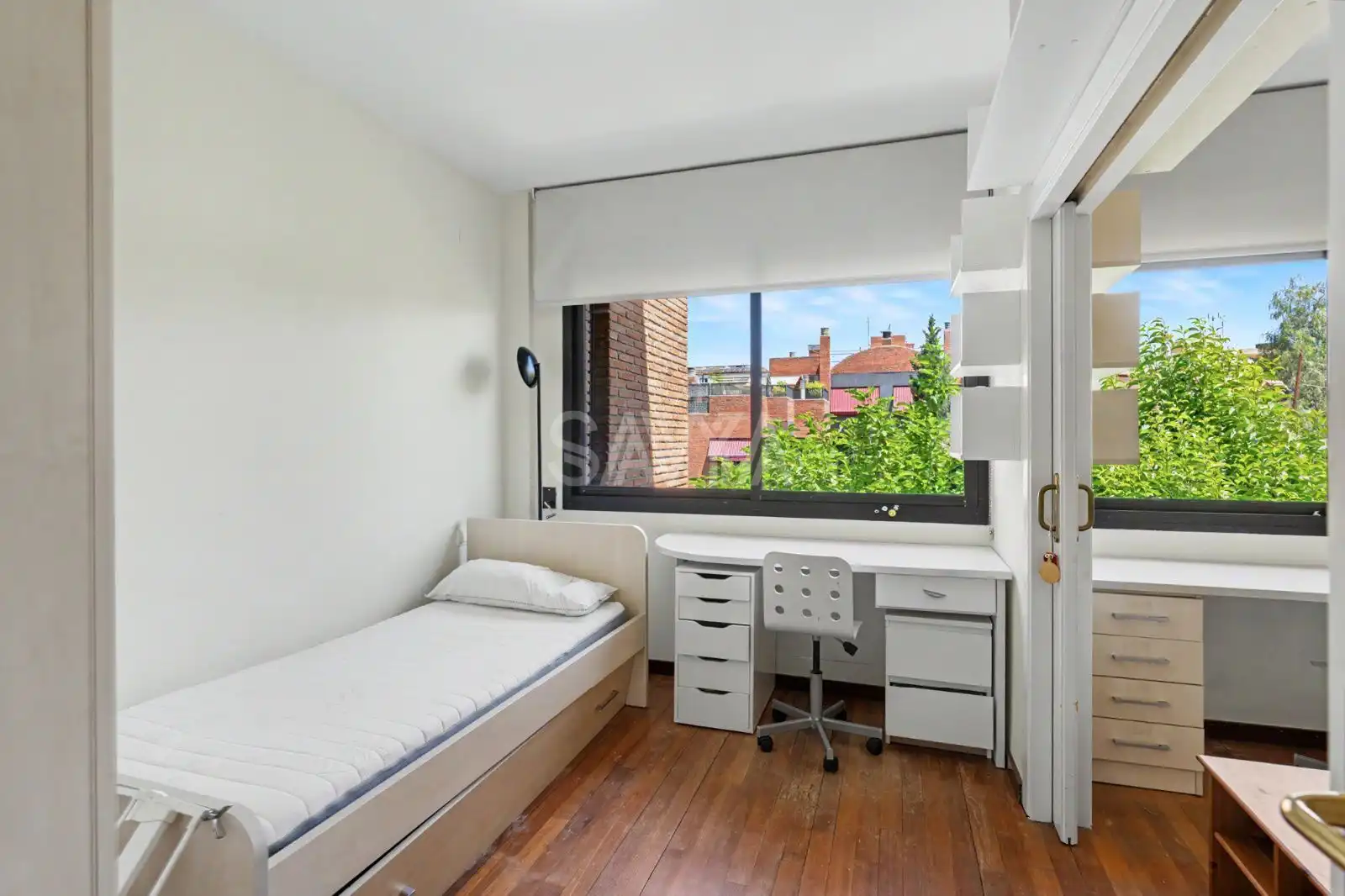 Habitación de Casa adosada de alquiler en Barcelona con Aire acondicionado, Calefacción y Parquet
