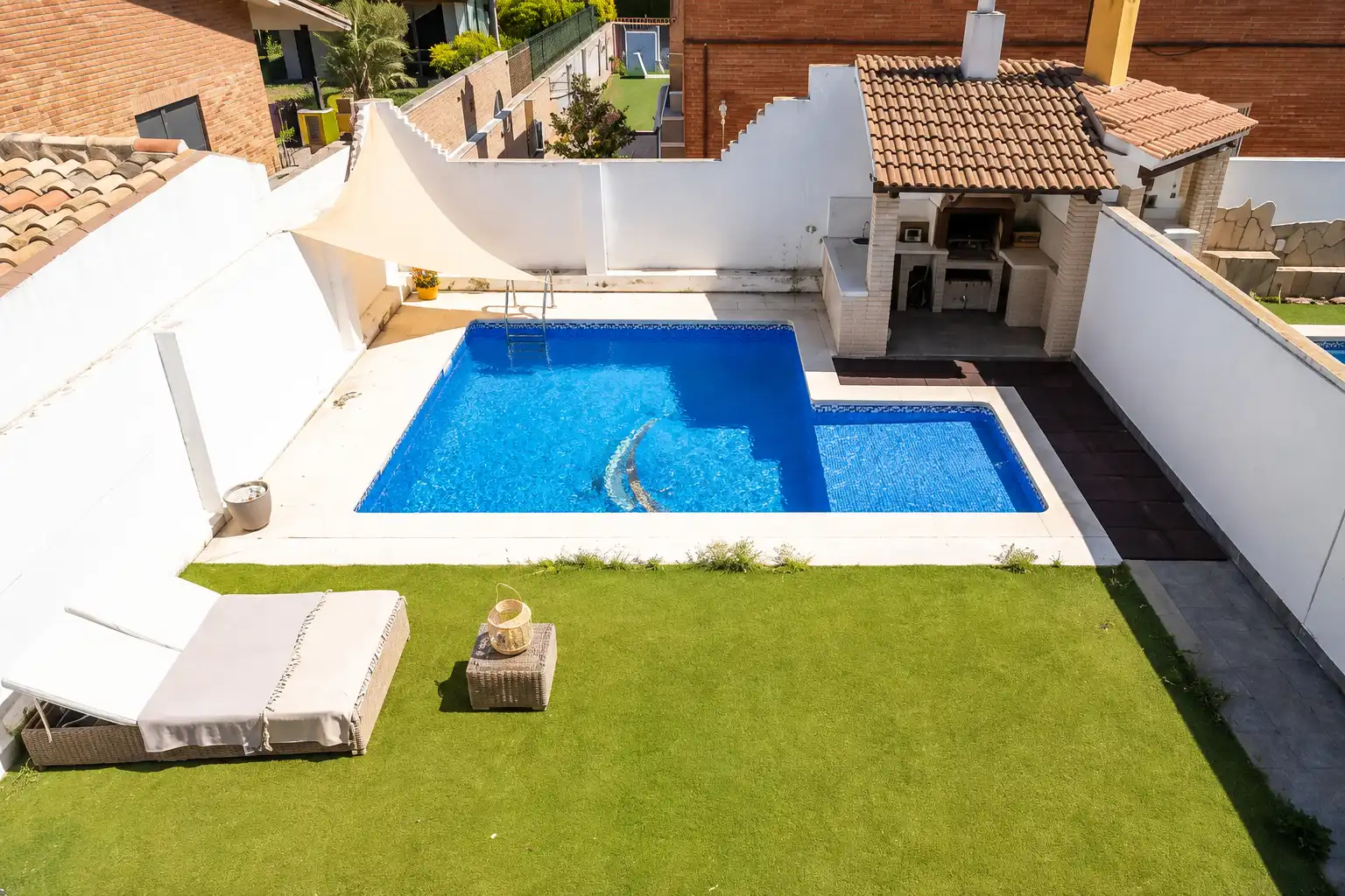 Swimming pool of Detached homes for sale in Cambrils  with Air Conditioner, Private garden and Terrace