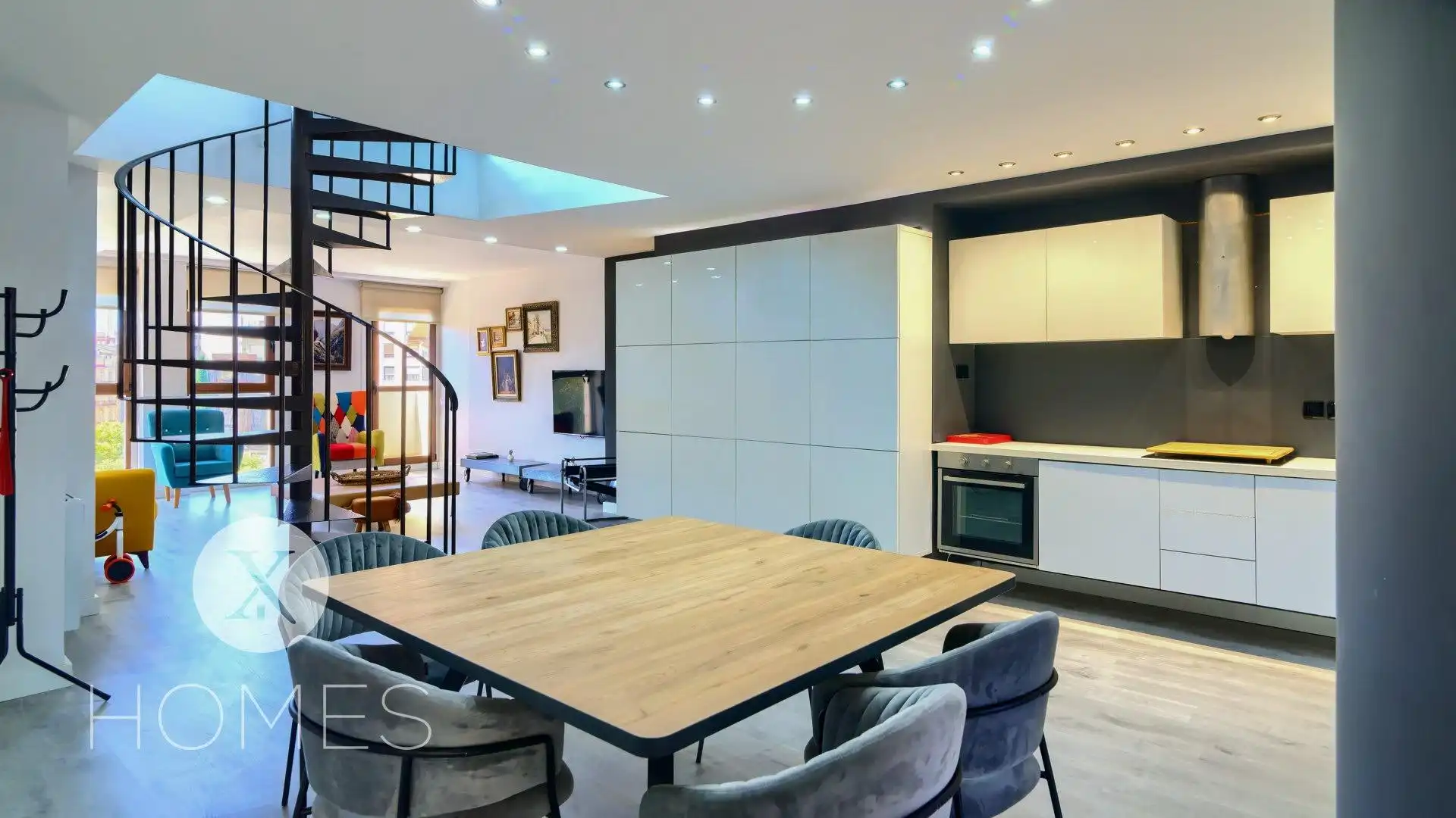 Küche von Maisonette zur Miete in Valencia mit Klimaanlage, Heizung und Möbliert
