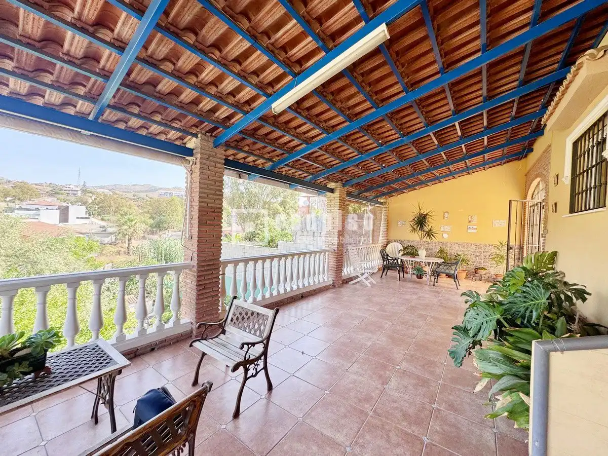 Terraza de Casa o chalet en venta en Málaga con Aire acondicionado, Jardín privado y Piscina