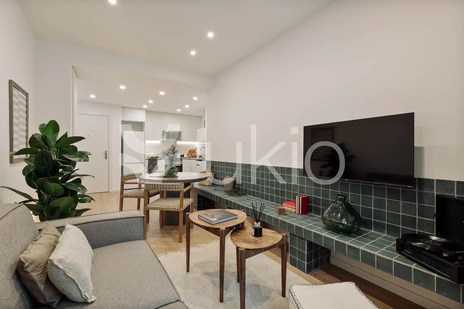 Wohnzimmer von Wohnungen zur Miete in Barcelona mit Klimaanlage, Heizung und Möbliert