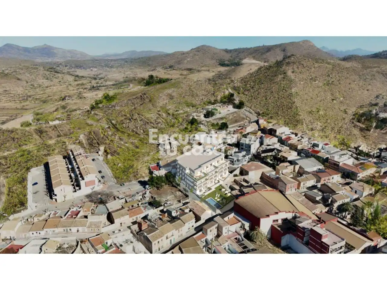 Außenansicht von Wohnungen zum Verkauf in Hondón de las Nieves / El Fondó de les Neus mit Heizung, Terrasse und Abstellraum