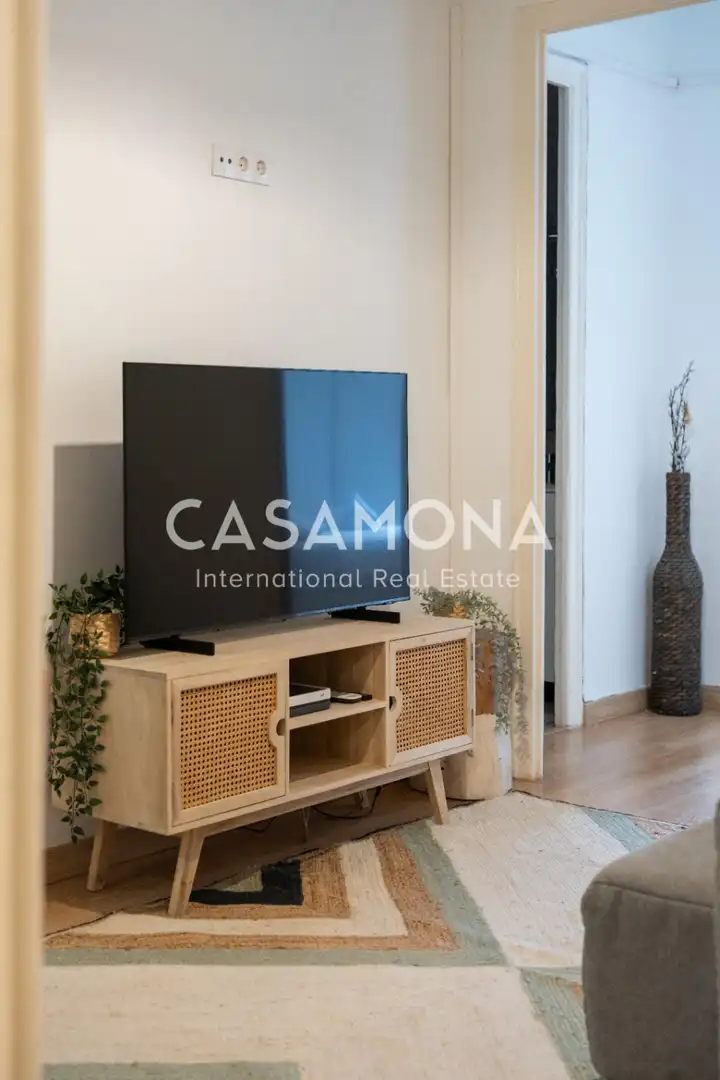 Living room of Apartments for rent in Barcelona  with Air Conditioner, Heating and Terrace