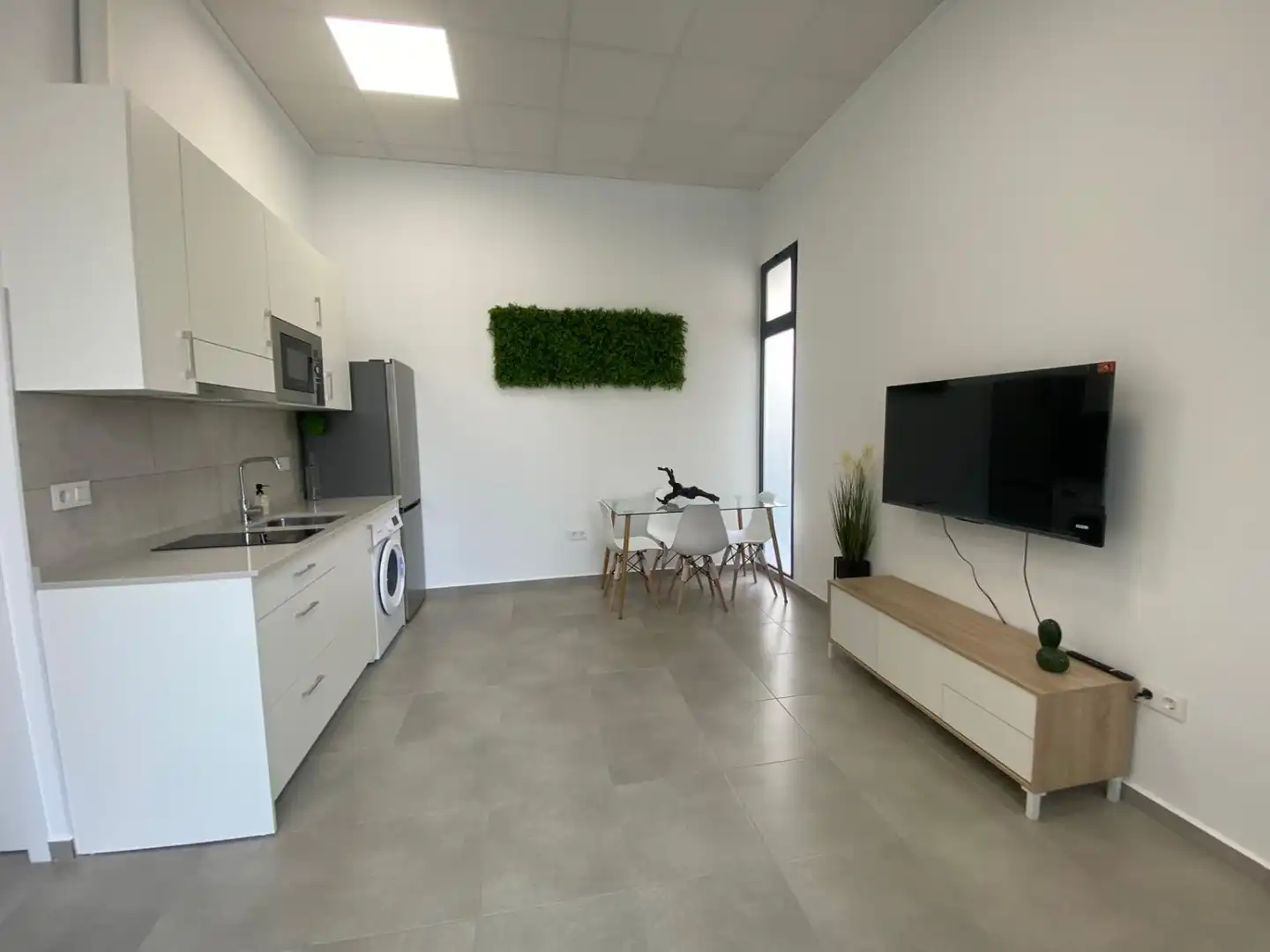 Cocina de Estudio de alquiler en Elche / Elx con Amueblado, Horno y Lavadora