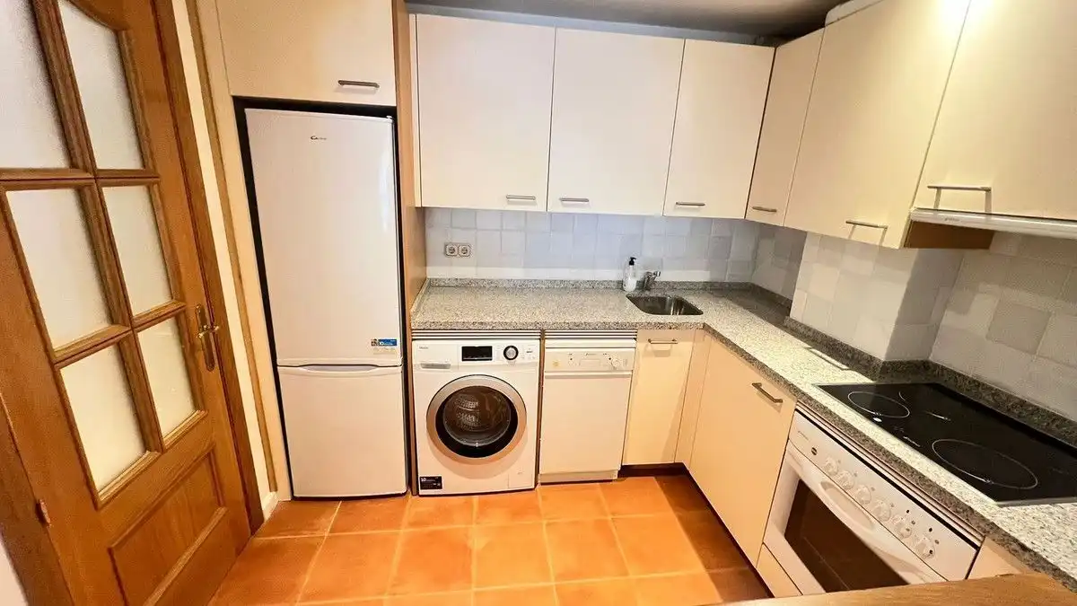 Cuina de Apartament de lloguer en Marbella amb Aire condicionat, Calefacció i Terrassa