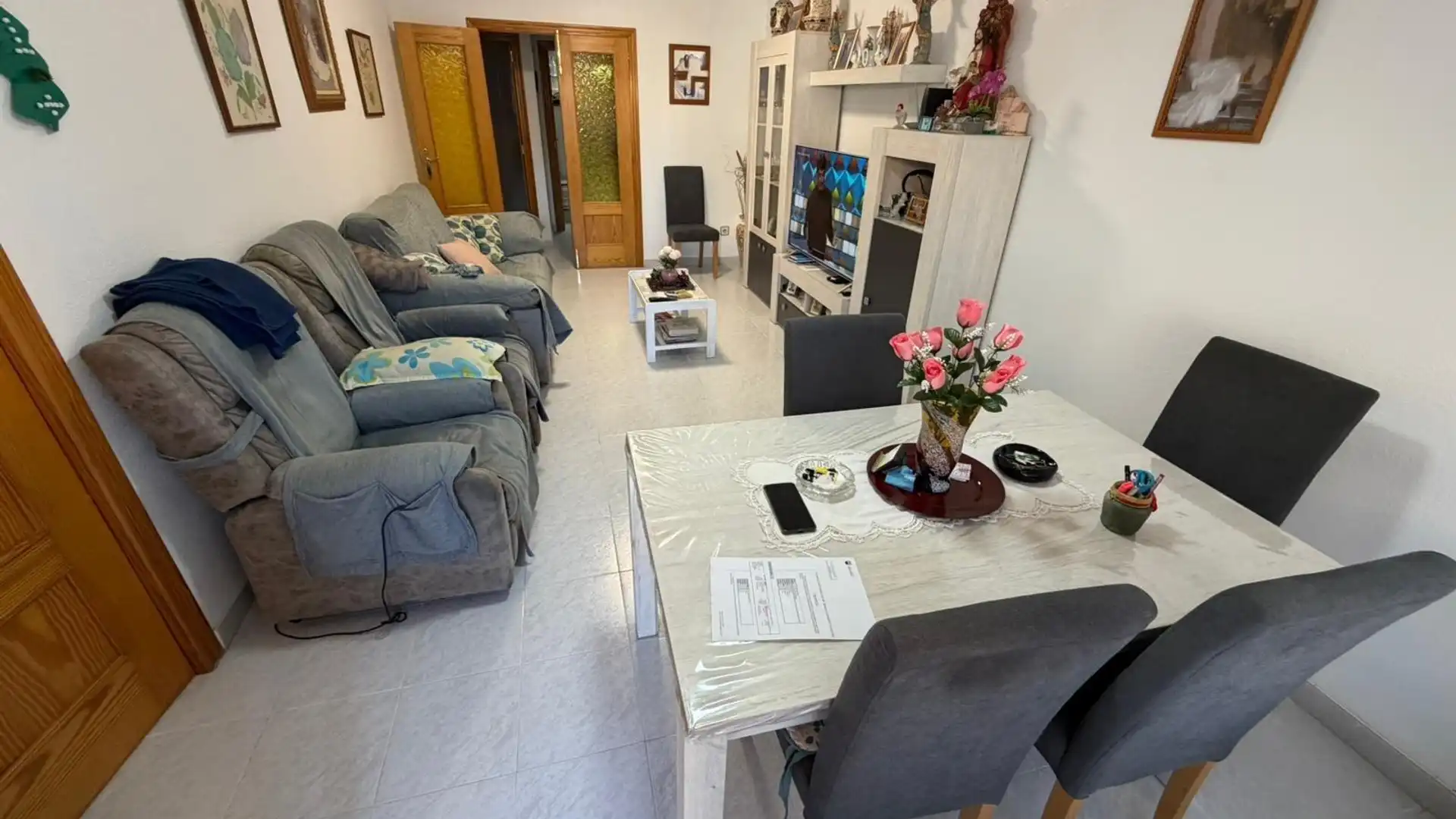 Living room of Flat for sale in Águilas  with Air Conditioner and Balcony