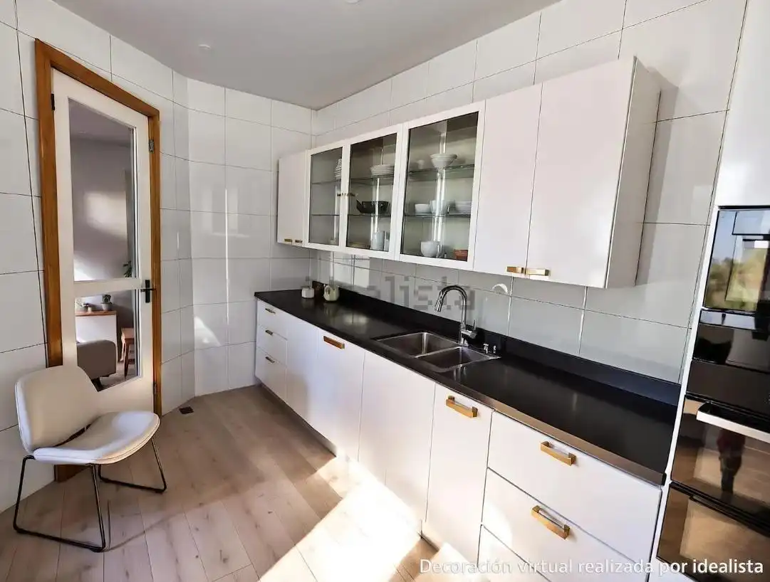 Küche von Wohnung zum Verkauf in Poio mit Möbliert