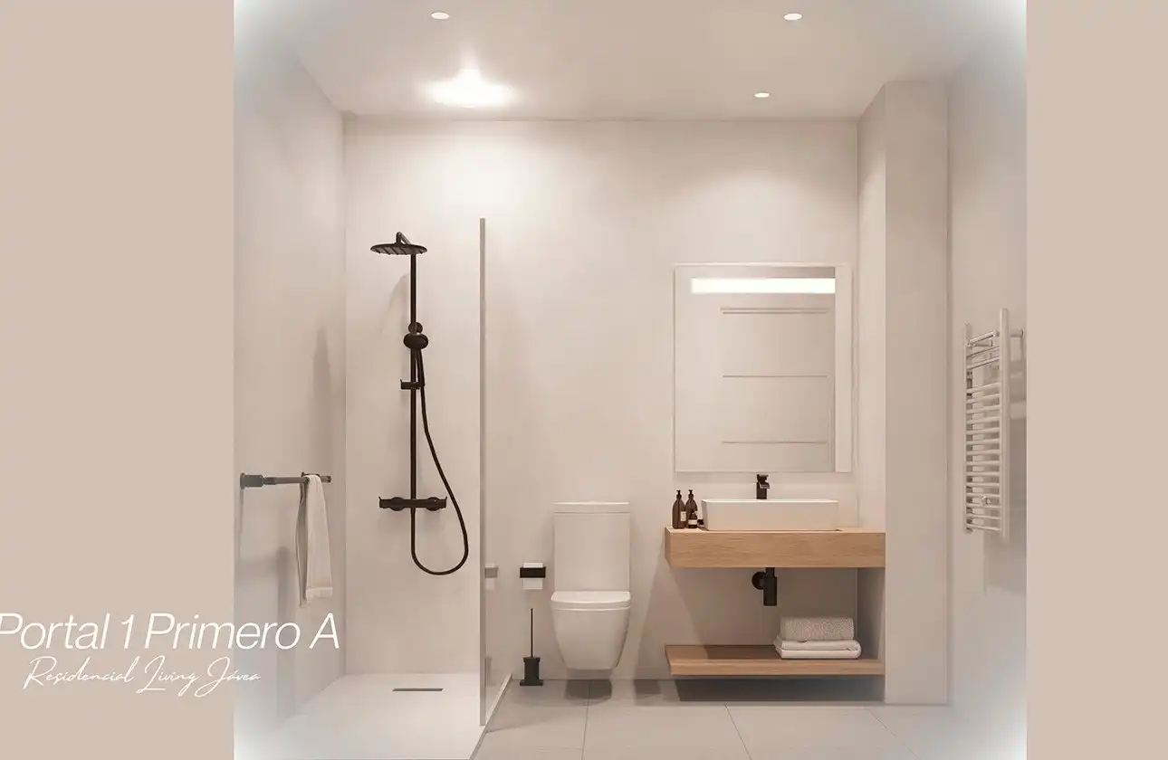 Bathroom of Apartments for sale in Jávea / Xàbia  with Air Conditioner, Heating and Private garden