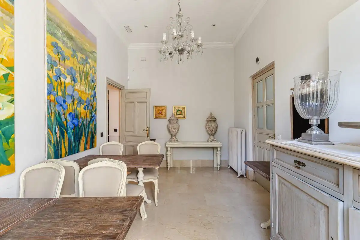 Dining room of Houses for sale in San Lorenzo de El Escorial  with Air Conditioner, Heating and Private garden