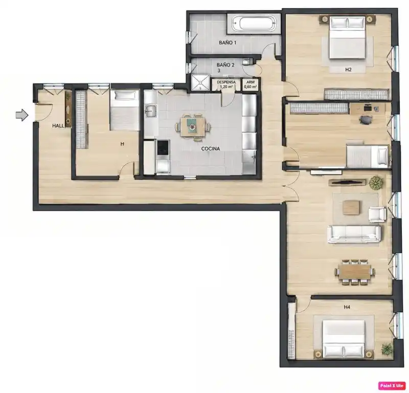 Wohnung mit Garten zum Verkauf in Retiro, imagen 11