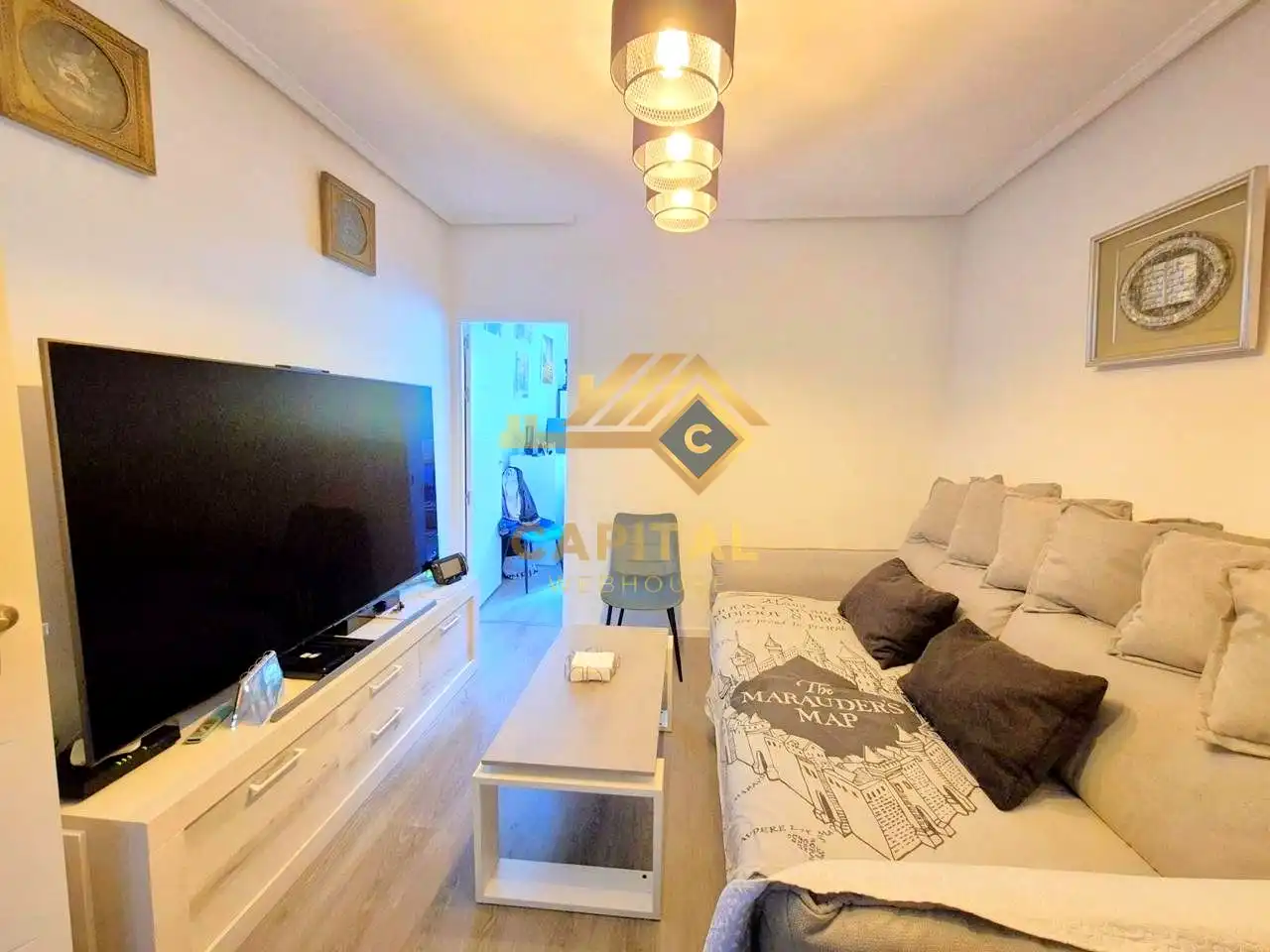 Living room of Flat for sale in Madrid  with Air Conditioner, Heating and Balcony