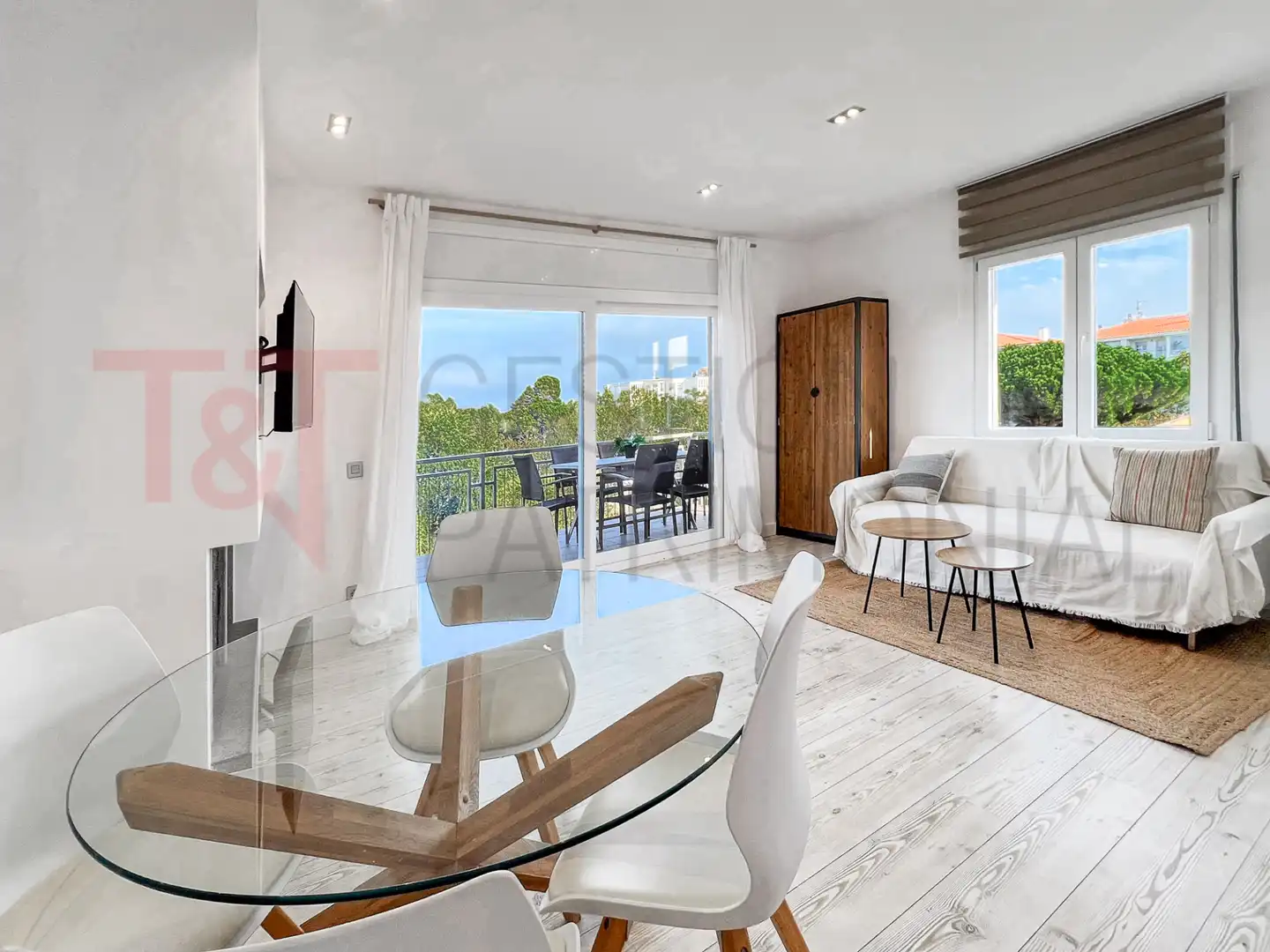 Living room of Flat for sale in Castell d'Aro, Platja d'Aro i s'Agaró  with Air Conditioner, Heating and Terrace