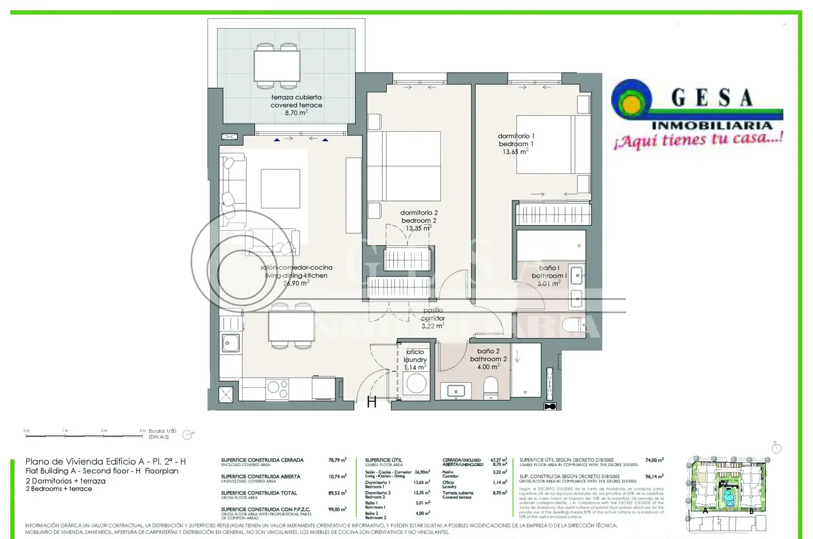 Wohnung zum Verkauf in Algarrobo mit Klimaanlage, Heizung und Terrasse
