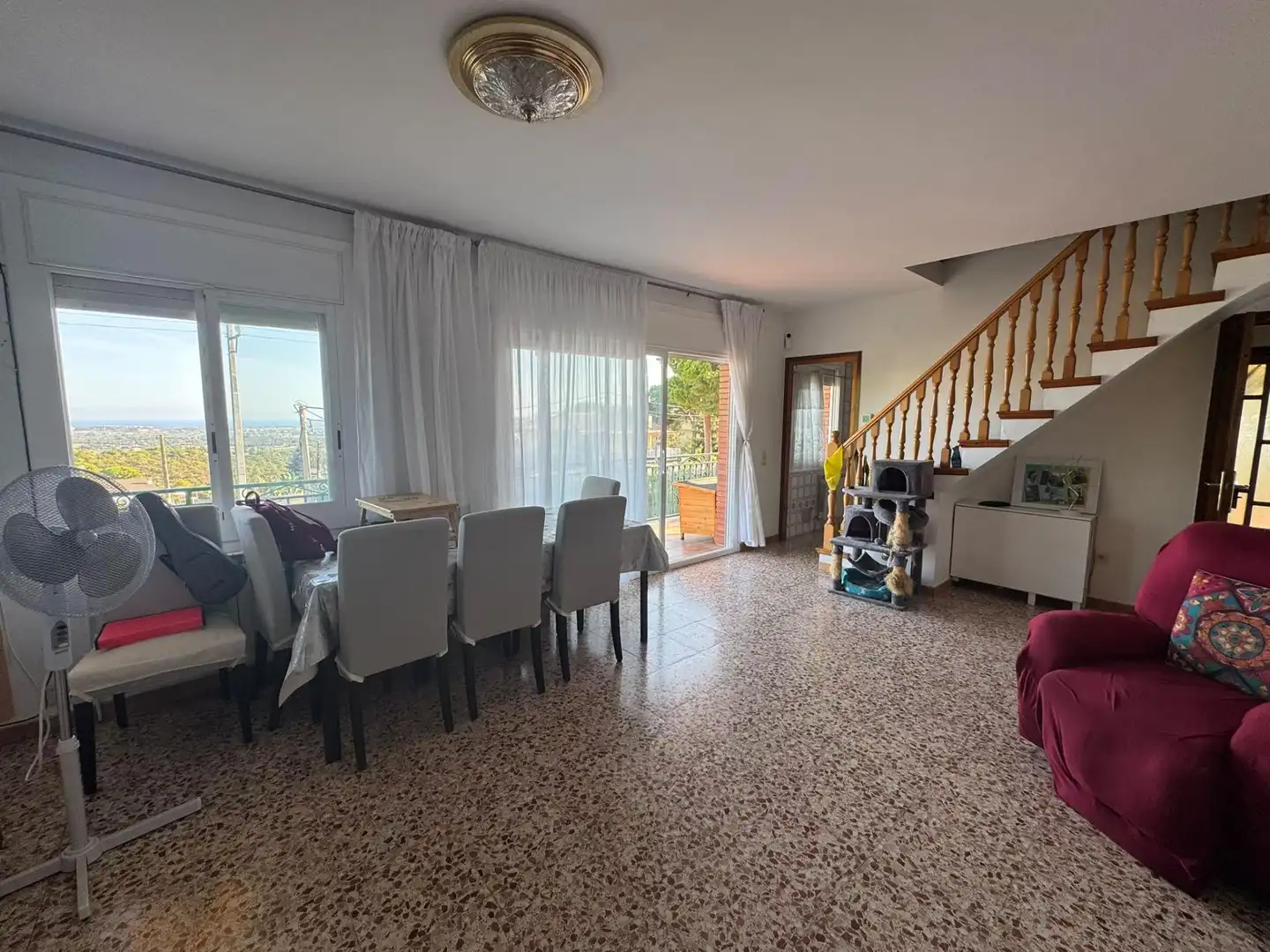 Menjador de Casa o xalet en venda en Tordera amb Calefacció, Jardí privat i Terrassa