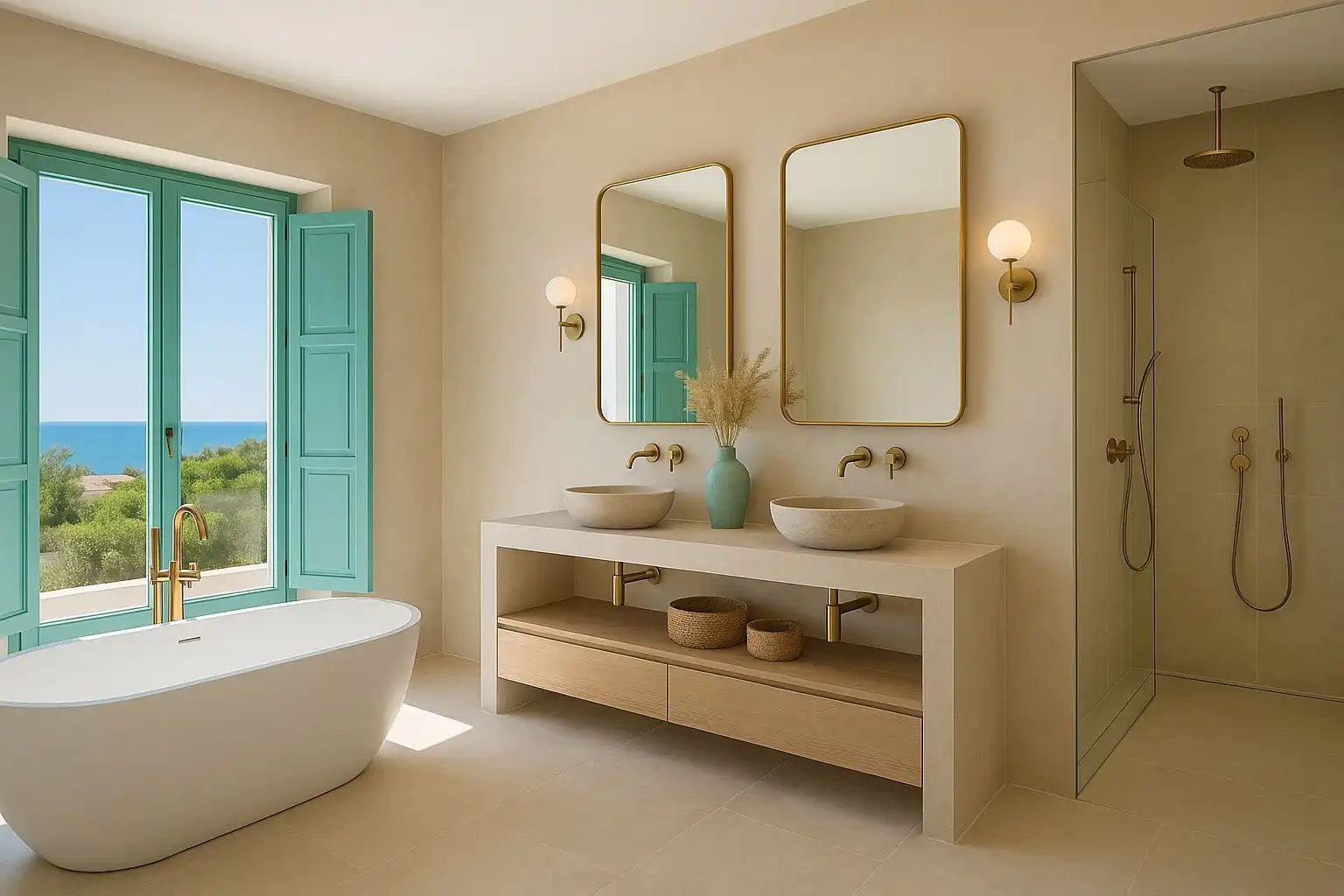 Bathroom of Houses for sale in Jávea / Xàbia  with Air Conditioner, Storage room and Swimming Pool