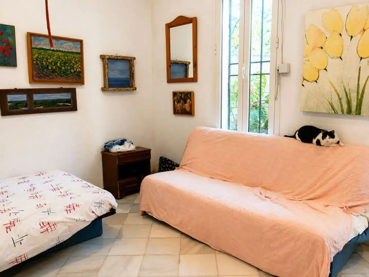 Living room of Flat for sale in Sevilla  with Private garden