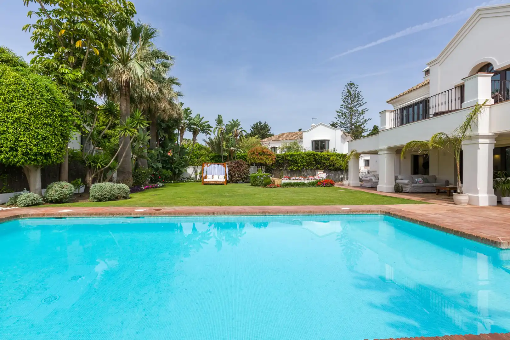 Jardí de Casa o xalet de lloguer en Estepona amb Calefacció, Jardí privat i Terrassa