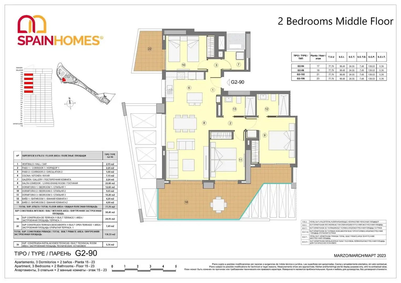 Apartment with terrace for sale in Via Parque, imagen 23