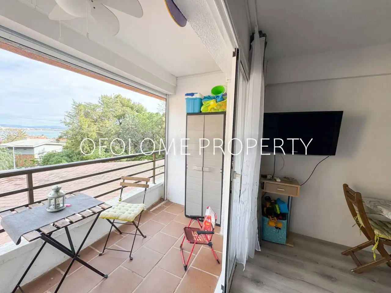 Terrasse von Wohnung zum Verkauf in Salou mit Parkett, Balkon und Alarm