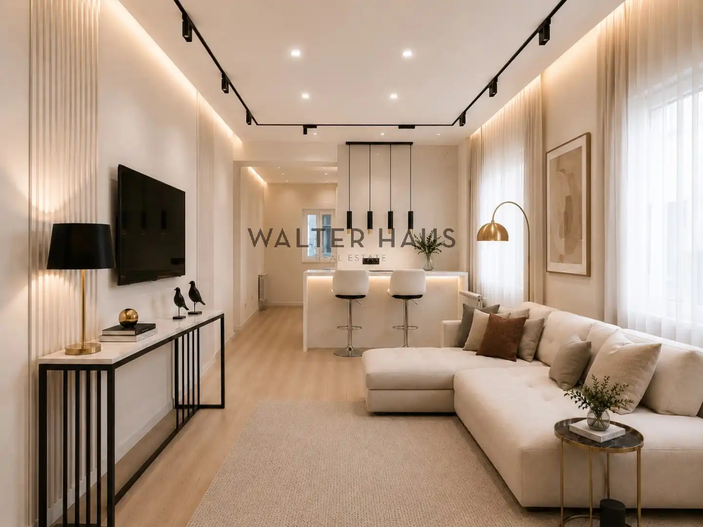 Living room of Flat for rent in Madrid  with Air Conditioner, Heating and Storage room