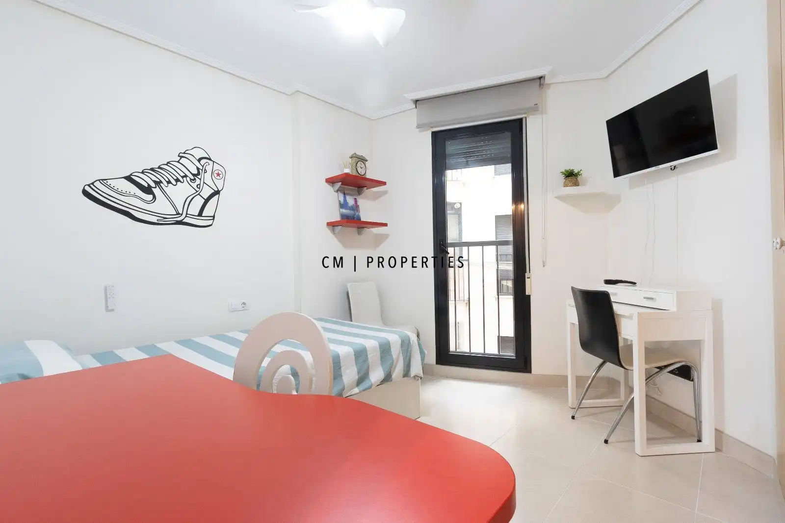 Bedroom of Flat for rent in Alboraya  with Air Conditioner, Terrace and Swimming Pool