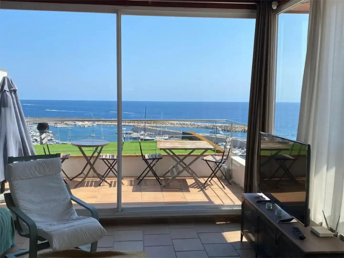 Terrasse von Wohnung zur Miete in Palamós mit Klimaanlage und Möbliert