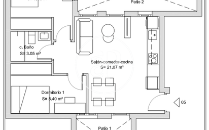 Flat for sale in  Madrid Capital  with Air Conditioner, Heating and Private garden