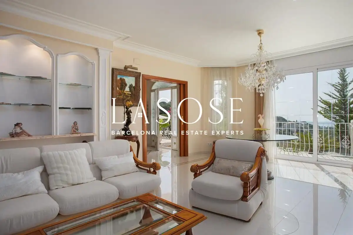 Living room of Houses for sale in Arenys de Munt  with Air Conditioner, Private garden and Terrace