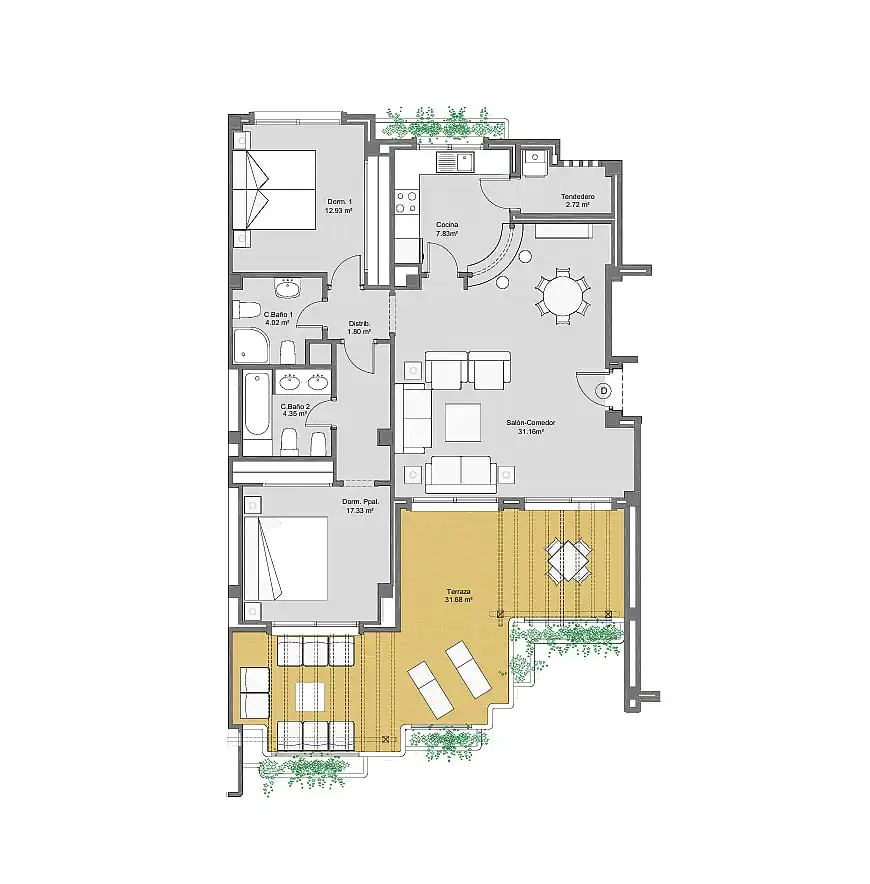 Apartment with terrace for sale in Orihuela Costa, imagen 17