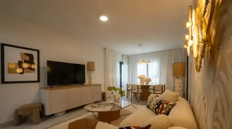 Living room of Flat for sale in Jávea / Xàbia  with Air Conditioner, Terrace and Balcony