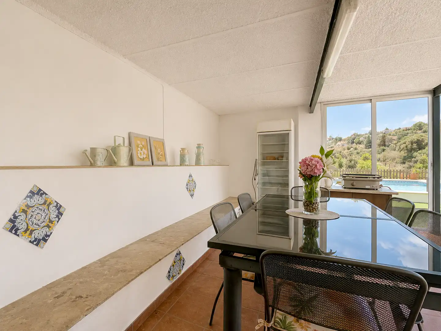 Dining room of Houses for sale in Estepona  with Air Conditioner, Private garden and Terrace