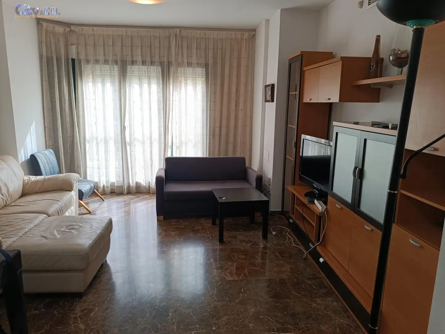 Wohnzimmer von Wohnung zur Miete in Murcia mit Klimaanlage und Möbliert