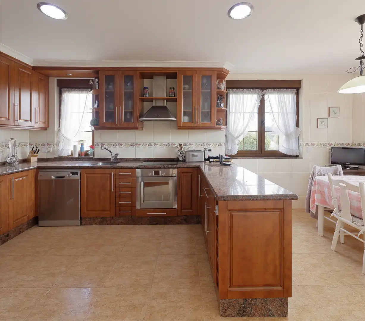 Cocina de Casa o chalet en venta en Gijón  con Calefacción, Parquet y Terraza