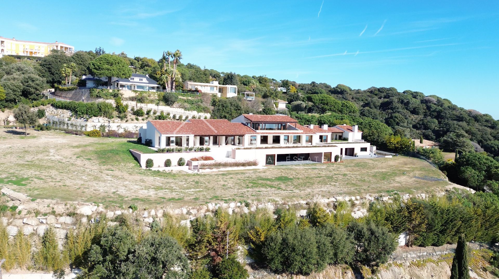 Exterior view of House or chalet for sale in Sant Andreu de Llavaneres  with Air Conditioner, Heating and Private garden