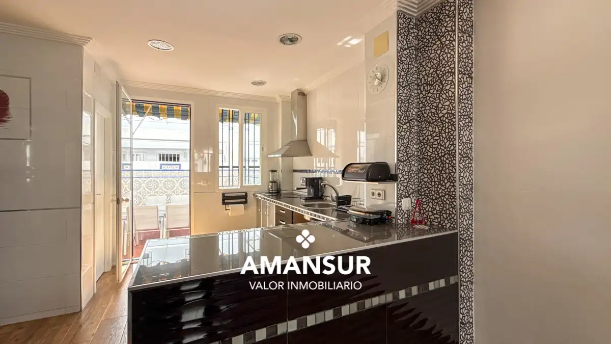 Cocina de Casa adosada en venta en Cartaya con Terraza y Alarma