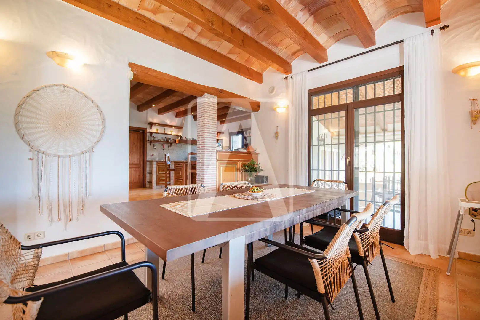 Comedor de Finca rústica en venta en Benissa con Calefacción, Jardín privado y Terraza