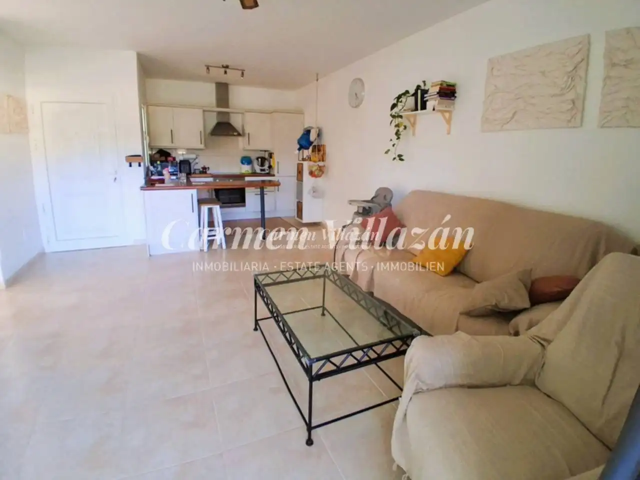 Sala de estar de Apartamento en venta en Pájara con Jardín privado, Terraza y Piscina comunitaria