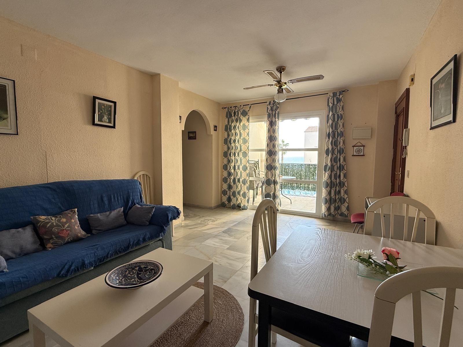 Living room of Flat to rent in Rincón de la Victoria  with Terrace and Community pool