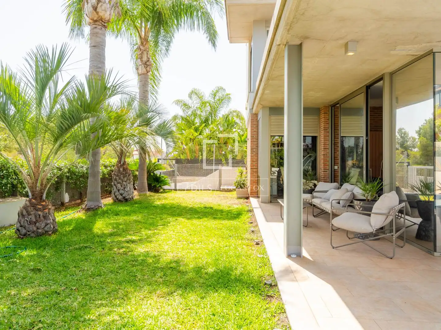 Terrassa de Casa o xalet en venda en Bétera amb Aire condicionat, Jardí privat i Terrassa