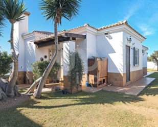 Vista exterior de Casa o xalet en venda en Chiclana de la Frontera amb Aire condicionat, Terrassa i Piscina