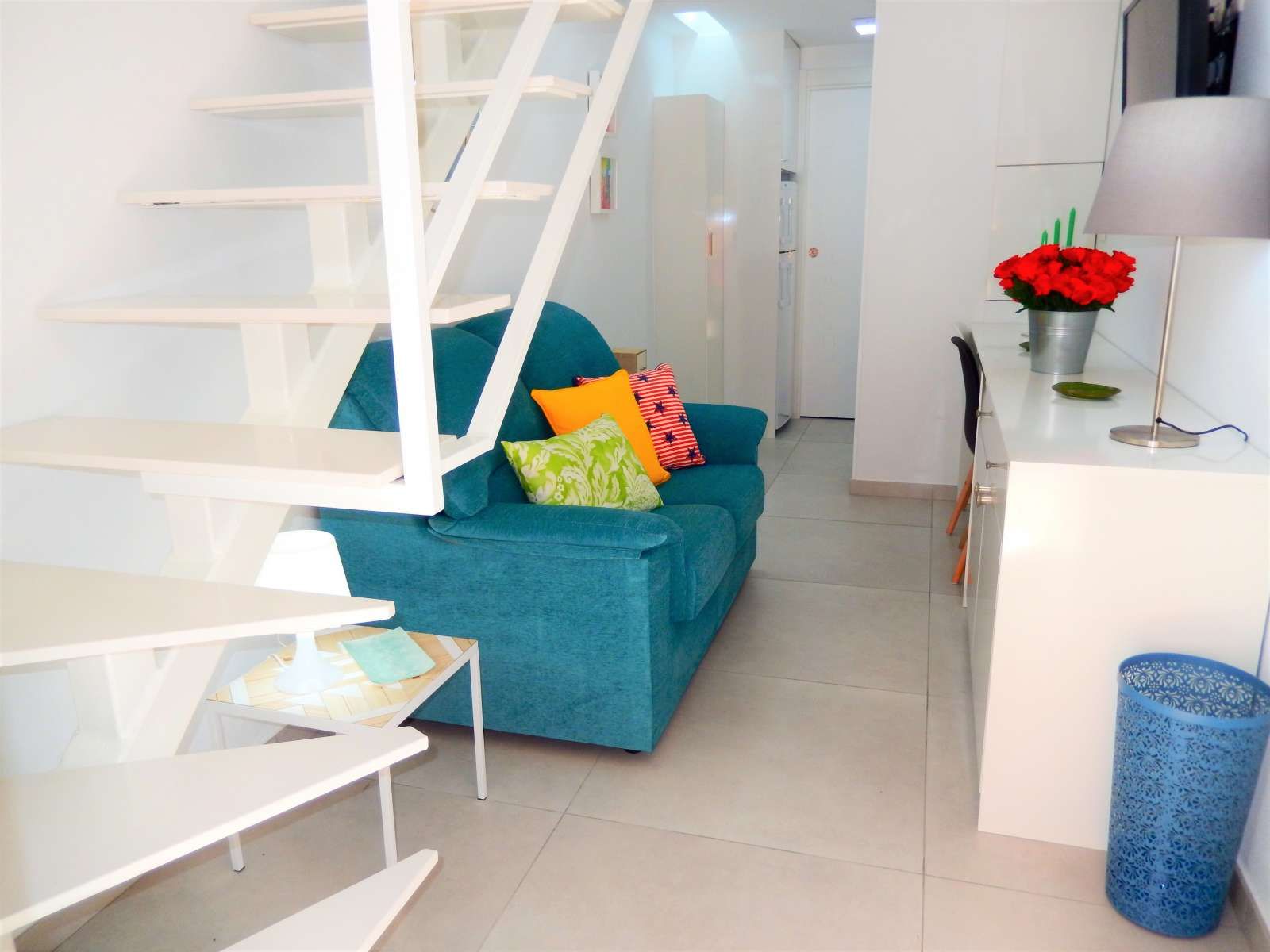 Living room of Apartment to share in  Murcia Capital  with Air Conditioner and Terrace