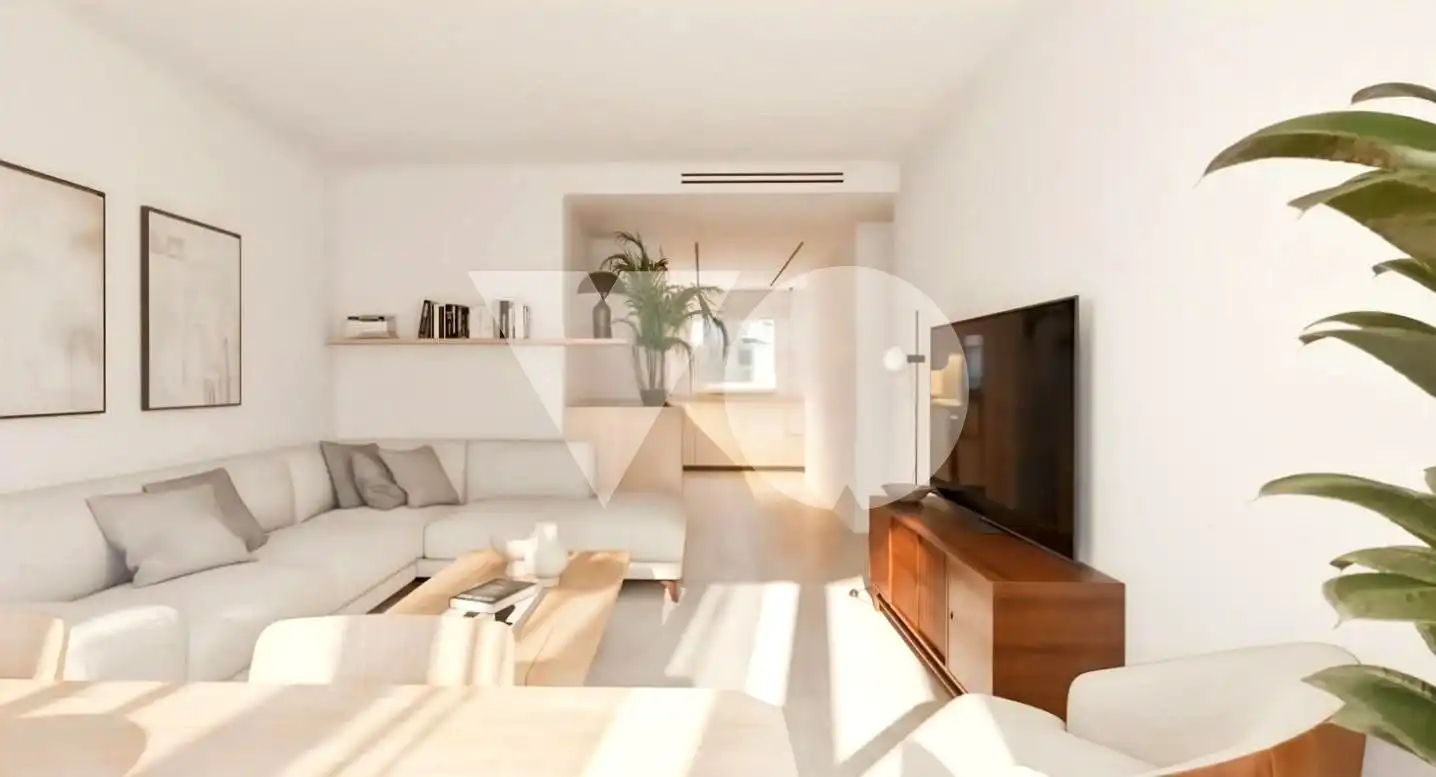 Living room of Flat for sale in Madrid  with Air Conditioner and Furnished