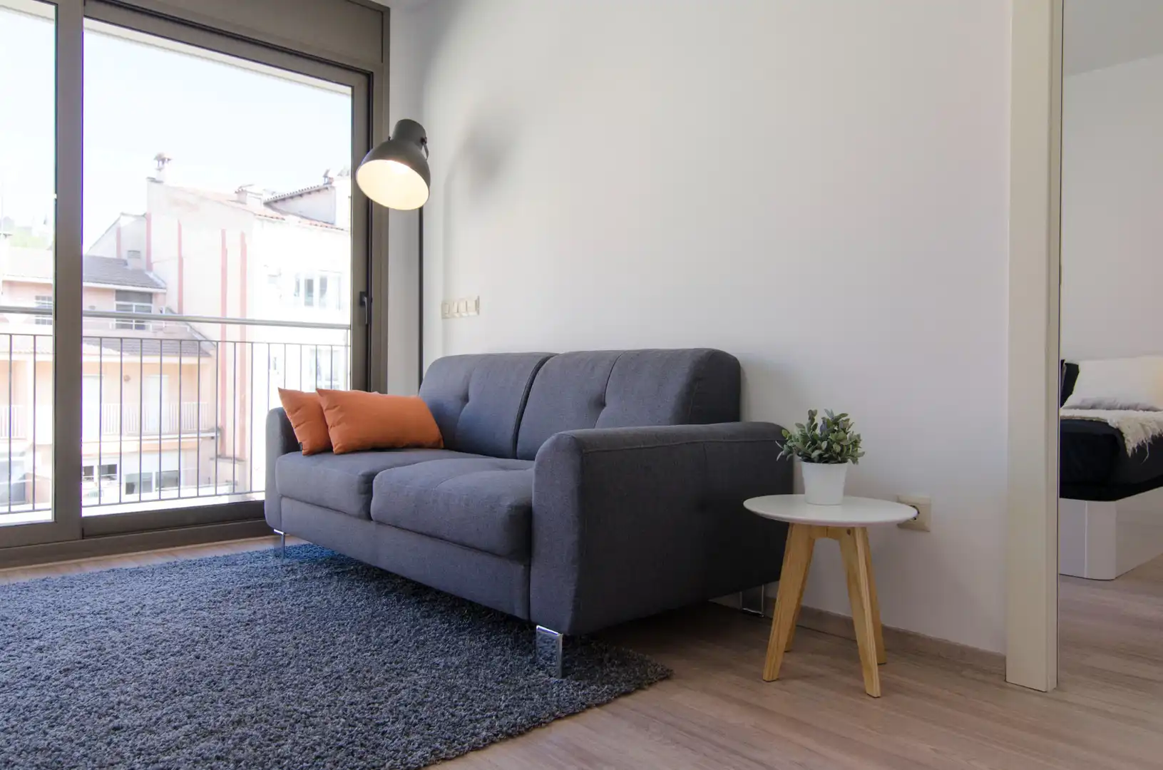 Sala de estar de Piso de alquiler en Manresa con Calefacción, Parquet y Terraza