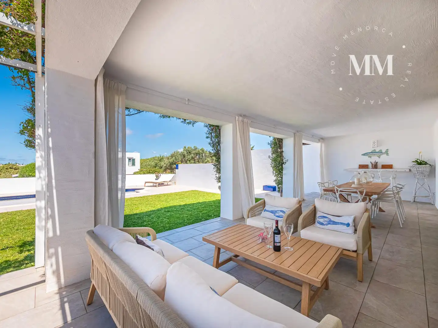 Terraza de Casa o chalet en venta en Sant Lluís con Aire acondicionado, Calefacción y Jardín privado