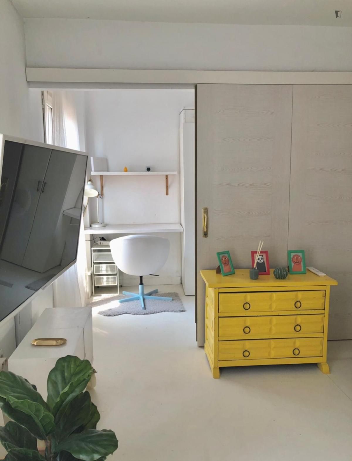 Bedroom of Apartment to rent in  Madrid Capital  with Air Conditioner, Furnished and Oven