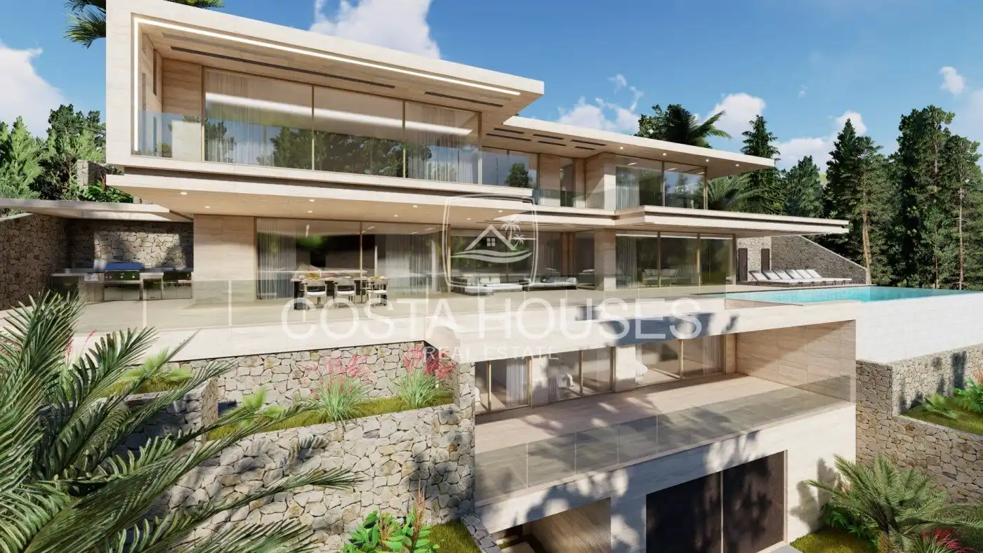 Vista exterior de Casa o chalet en venta en Jávea / Xàbia con Aire acondicionado, Jardín privado y Terraza