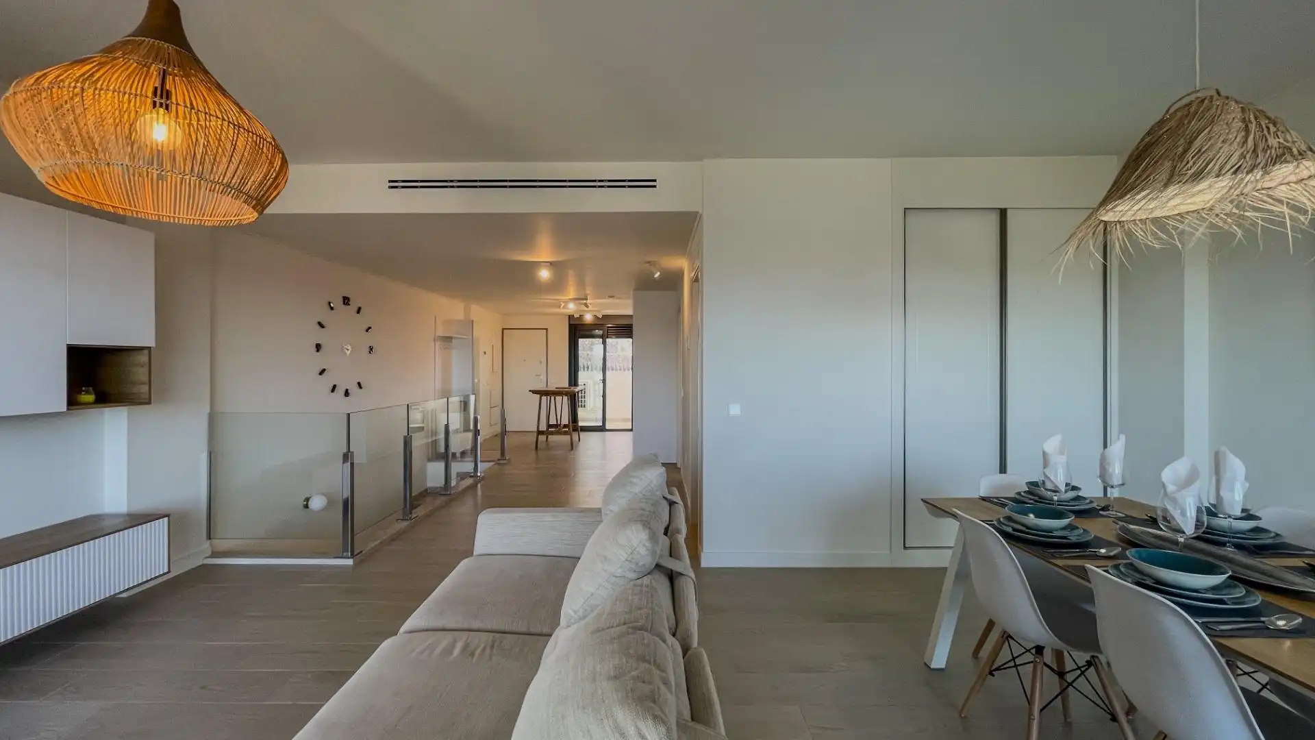 Wohnzimmer von Dachboden zum Verkauf in Finestrat mit Klimaanlage, Terrasse und Möbliert