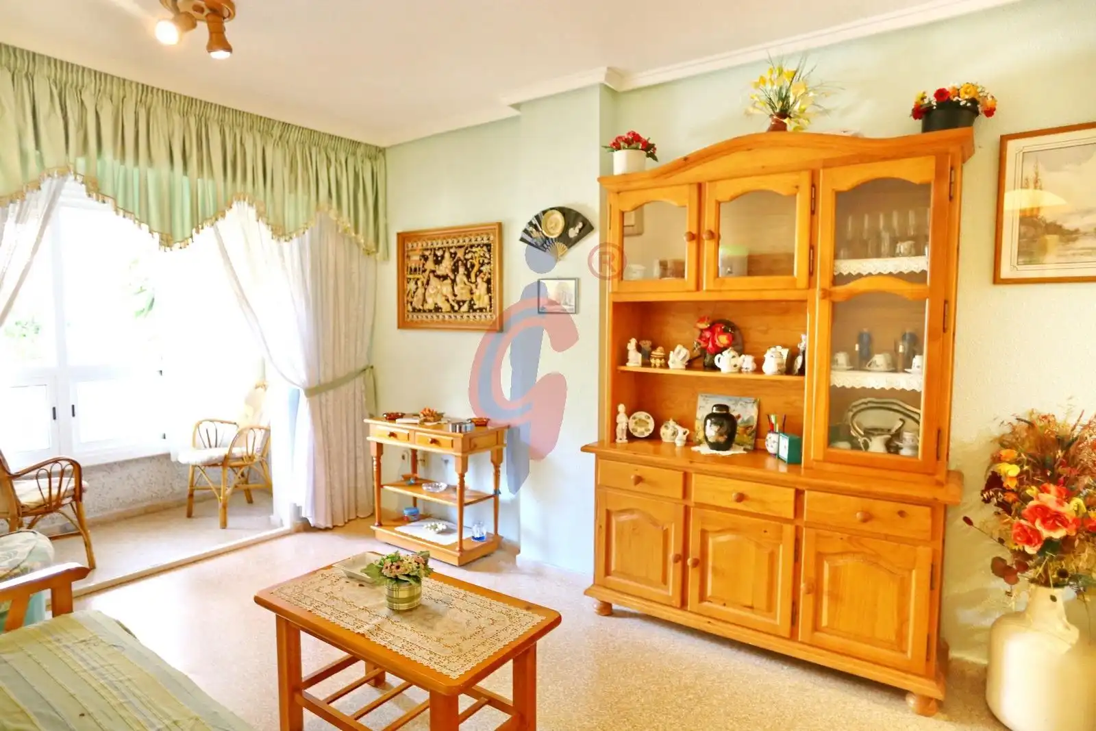 Sala de estar de Piso en venta en Guardamar del Segura con Aire acondicionado, Terraza y Amueblado