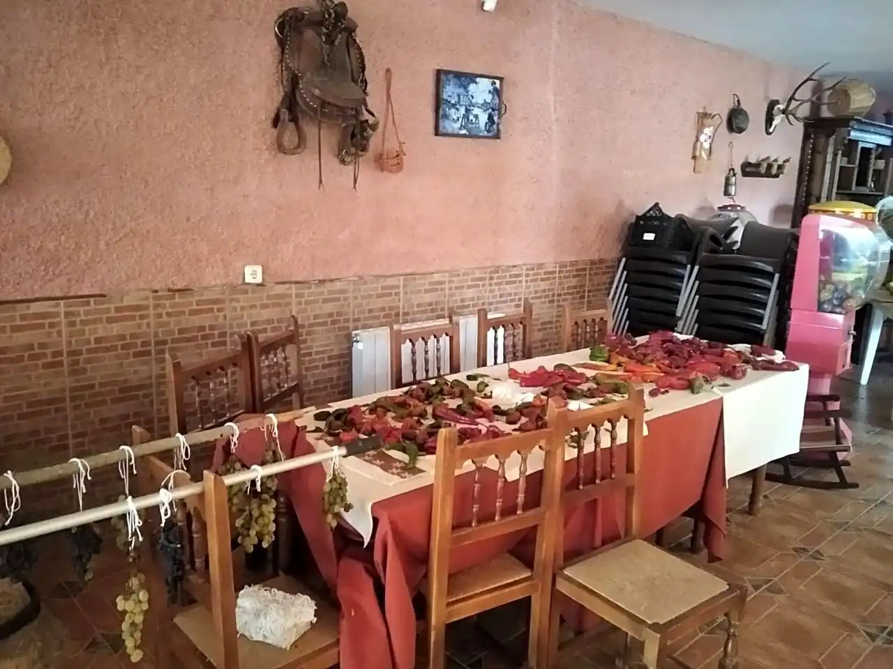 Comedor de Finca rústica en venta en Benalúa de las Villas con Jardín privado, Terraza y Trastero