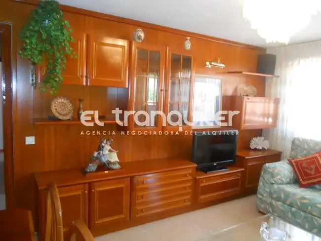 Living room of Flat for sale in Madrid  with Air Conditioner, Terrace and Furnished